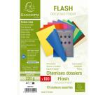 Pk 100 Sq. Folders Flash 220g Ast