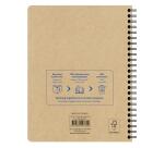 Project book Uninotes carnet recyclé reliure intégrale A5+ 160 pages détachables petits carreaux + 3 intercalaires - Assortis