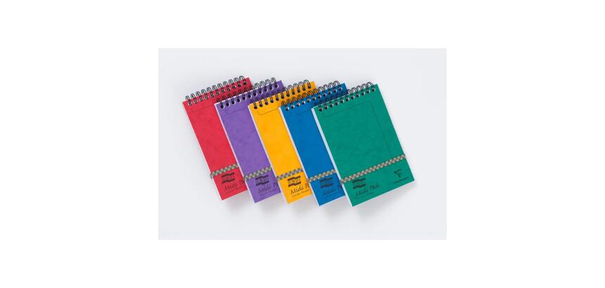 Midi Pad Europa bloc reliure intégrale en-tête 10,2x15,2cm 200 pages ligné Couleur aléatoire