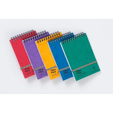 Midi Pad Europa bloc reliure intégrale en-tête 10,2x15,2cm 200 pages ligné Couleur aléatoire