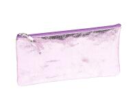 Céleste CUIR Trousse plate 22x11 cm Rose