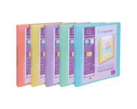 Carpetas con anillas Kreacover ® Chromaline Pastel A4 MAXI - 2 anillas ø 30 mm - Colores surtidos