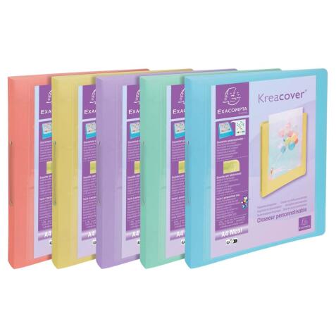 Kreacover Ringbinder PP 2Ring 30mm, Assorted - Assorted colours