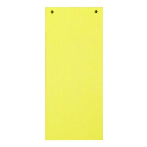 Paquete de 100 fichas separadores horizontales lisas multitaladros Exacompta Forever®- 105x240mm Amarillo