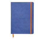 Weiches Notizbuch RAMA, A5, kariert, Saphirblau