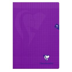 Cahier piqué Clairefontaine Mimesys A4 grands carreaux 96 pages