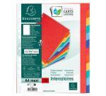 Separadores Cartulina lustrada rígida 5/10º - 400 g/m 2 - Colores surtidos