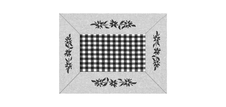 Barquette de 500 sets de table papier gaufré - Format 30x40cm - Montagne Lin