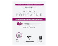 Fontaine Extra Blanc Grain Fin bloc collé 4 côtés 12F 31x41cm 300g