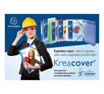 Chemise à élastiques 3 rabats polypropylène opaque Krea Cover - A4 - Blanc