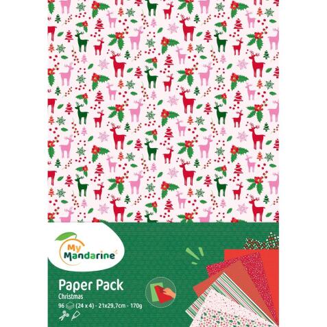 Paper Pack, A4 Christmas - Multicolore