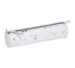 COSMICUIR DAIM Trousse ronde Ø5,5x22cm - Argent