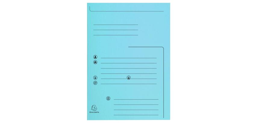 Paquet de 25 chemises 2 rabats SUPER 210 Contact - 24x32cm