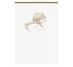 Bloc entoilé en-tête Flying Spirit White A5 140 pages détachables ligné motifs assortis papier ivoire 90g - Blanc