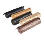 CÉLESTE CUIR Trousse ronde Ø5,5x22 cm Lazer Noir