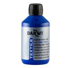 DARWI Flacon de 250 ml de Peinture Textile Opaque - Bleu outremer