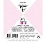 PAPIER CRÉPON IGNIFUGÉ, 4 bandes au format 5cmx10m - Assortiment rose