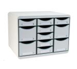 Moule de classement Storebox Multi 11 tiroirs Office - Gris lumière
