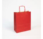 Paq.25 sacs kraft vergé 22x10x27cm,Rouge - Rouge