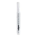 DARWI Marqueur Peinture Textile Opaque Pointe Conique Fine 2mm - Blanc