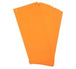 Paquet 100 fiches intercalaires horizontales unies perforées - 105x240mm
