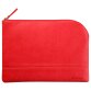 Rhodiarama pochette zippée en simili cuir - taille M (16x22 cm) - Corail