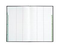 Registre 340X225 Répertoire travers 400 pages - Noir toilé