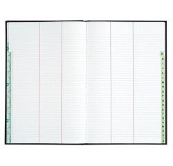Registre 340X225 Répertoire travers 400 pages - Noir toilé