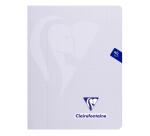 Cahier piqué Mimesys PASTEL 17x22 cm 96 pages grands carreaux couverture polypropylène - Assortis