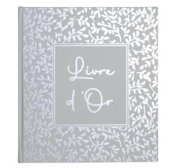 Livre d'or 140 pages tranche argent AutentiK - Vert sauge