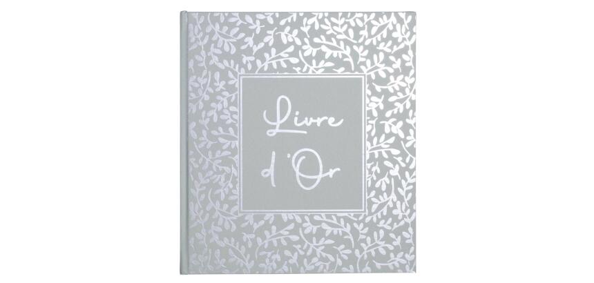 Livre d'or 140 pages tranche argent AutentiK