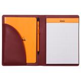 Rhodiarama livret porte-bloc N°16 pour bloc ou carnet format A5 - Lie de vin