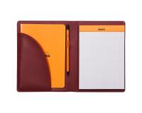 Rhodiarama livret porte-bloc N°16 pour bloc ou carnet format A5 - Lie de vin