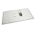 Classeur à levier export papier marbre gris A4 dos de 70mm. - Gris-dos gris