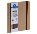 Carnet Nature 220x170, 192 pages lignées - Marron