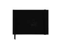 Rhodia Touch Watercolor Book, papier 100% coton grain satiné 300g - A6 paysage, 40 pages - Noir
