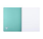 Cahier reliure intégrale Linicolor ESSENCE A4 100 pages petits carreaux couverture plastique polypropyène rainuré - Assortis