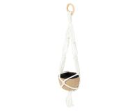 Petite suspension macramé avec cachepot - Kraft