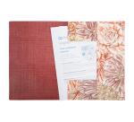 Rhodia collection ORANGE Botanique - chemise à élastiques 24x32 cm - Bouquet fleuri