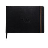 Rhodia Touch - Bristol Book - brochure souple A5 21x14,8 cm paysage 64p uni papier Bristol 205g - Noir