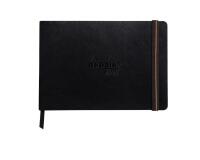Rhodia Touch - Bristol Book - brochure souple A5 21x14,8 cm paysage 64p uni papier Bristol 205g - Noir