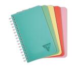Carnet reliure intégrale Linicolor ESSENCE 9,5x14 cm 100 pages petits carreaux couverture plastique polypropyène rainuré - Assortis