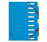 Trieur HARMONIKA® à fenêtres avec élastiques Véritable carte lustrée 9 compartiments