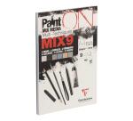 PaintON Mix 9 bloc collé 27F A4 250g assorti 9x3F
