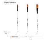 Darwi For You Pinceau long plat 10 mm T 10 - Blanc