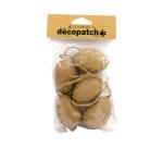 Sachet de 5 oeufs à suspendre 4x11x15cm - Kraft