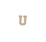Lettre U kraft 20cm - Kraft
