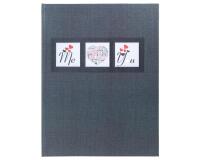 Livre d'or 100 pages tranche argent Me & You - Noir