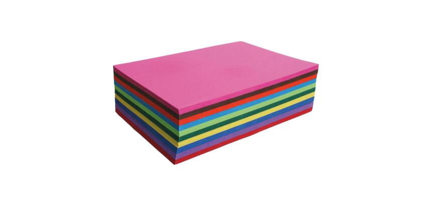 Farbiges Tonzeichenpapier, Packung mit 25 Bogen 50x65cm, 120g