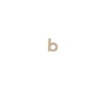 Petite lettre kraft b 8,5cm - Kraft